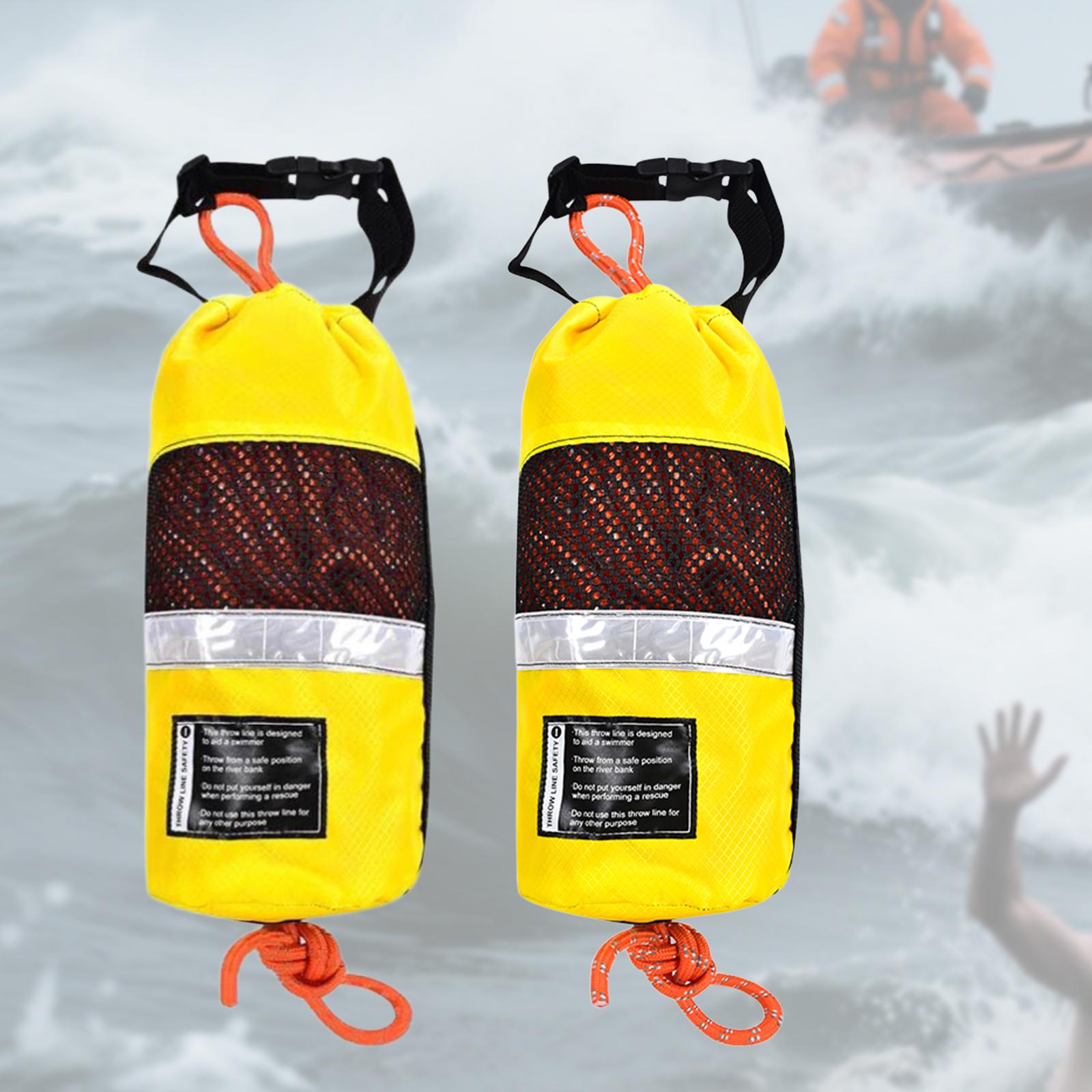 Fishing Kayak Crate - 水難救助用投げ袋 101.71フィート 投げライン付きフローティング投げ袋 カヌー、パドリング、ウォータースポーツ、カヤック、ボート用