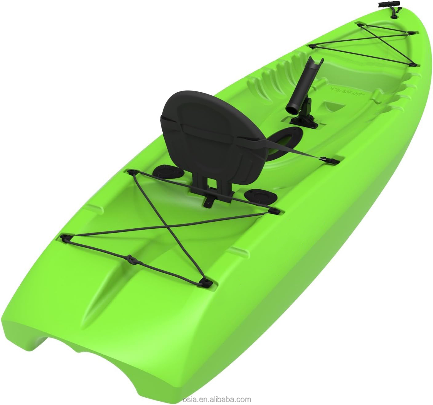Fishing Kayak Sit On Top - 屋外用、頑丈なプラスチック製、釣り用カヤック、座席付きカヤック、EVAパッド入りシート付き