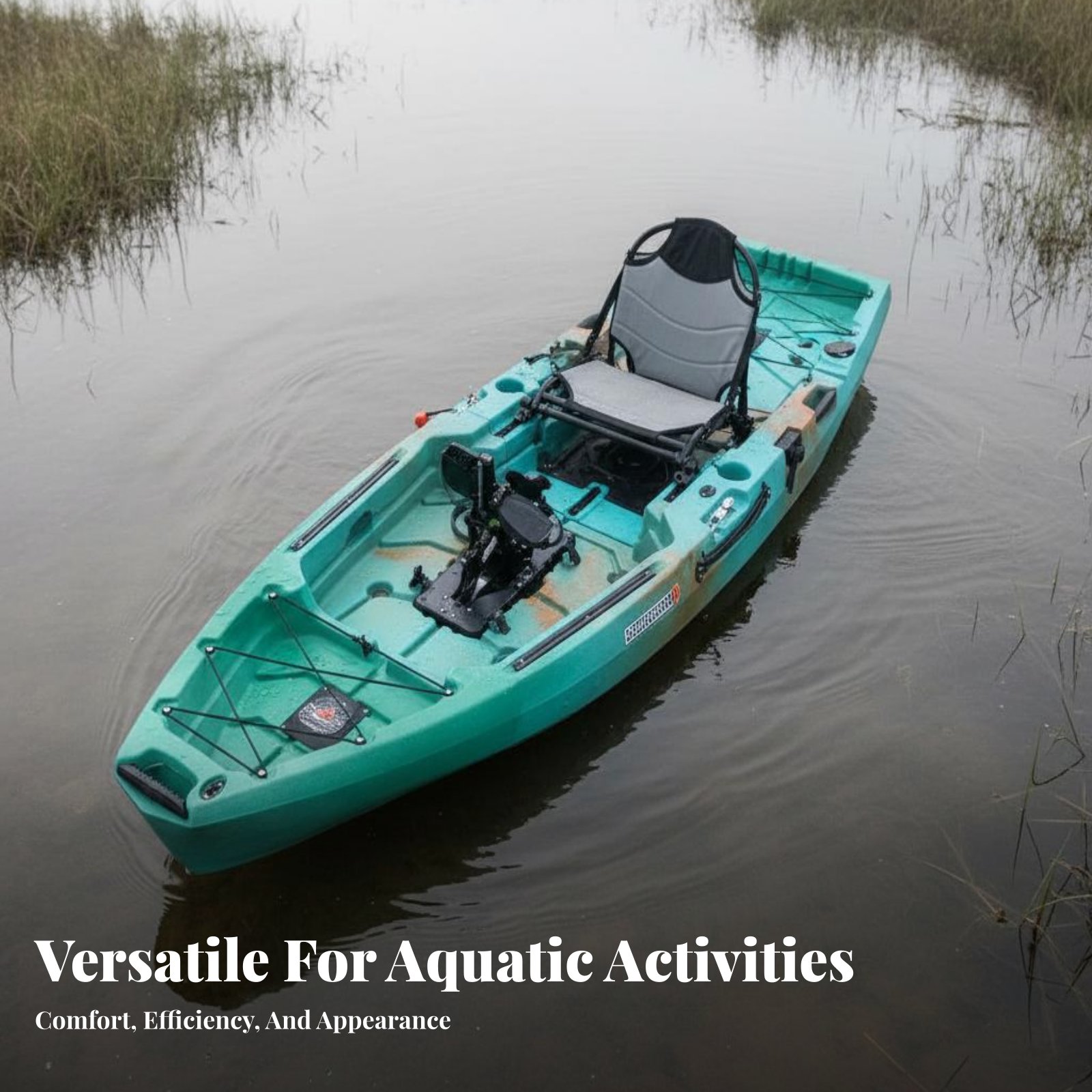 ペダルドライブフィッシングボート折りたたみ式インフレータブル - Fishing Kayak Sit On Top のレビューと価格